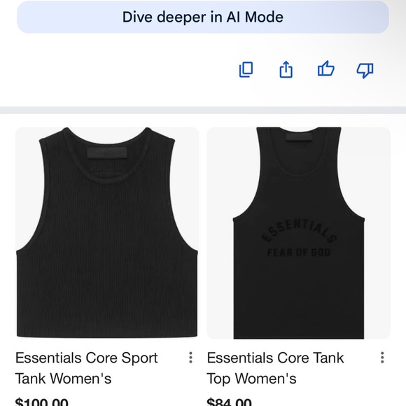 Essentials Black Racerback Tank Top - Picture 5 of 7